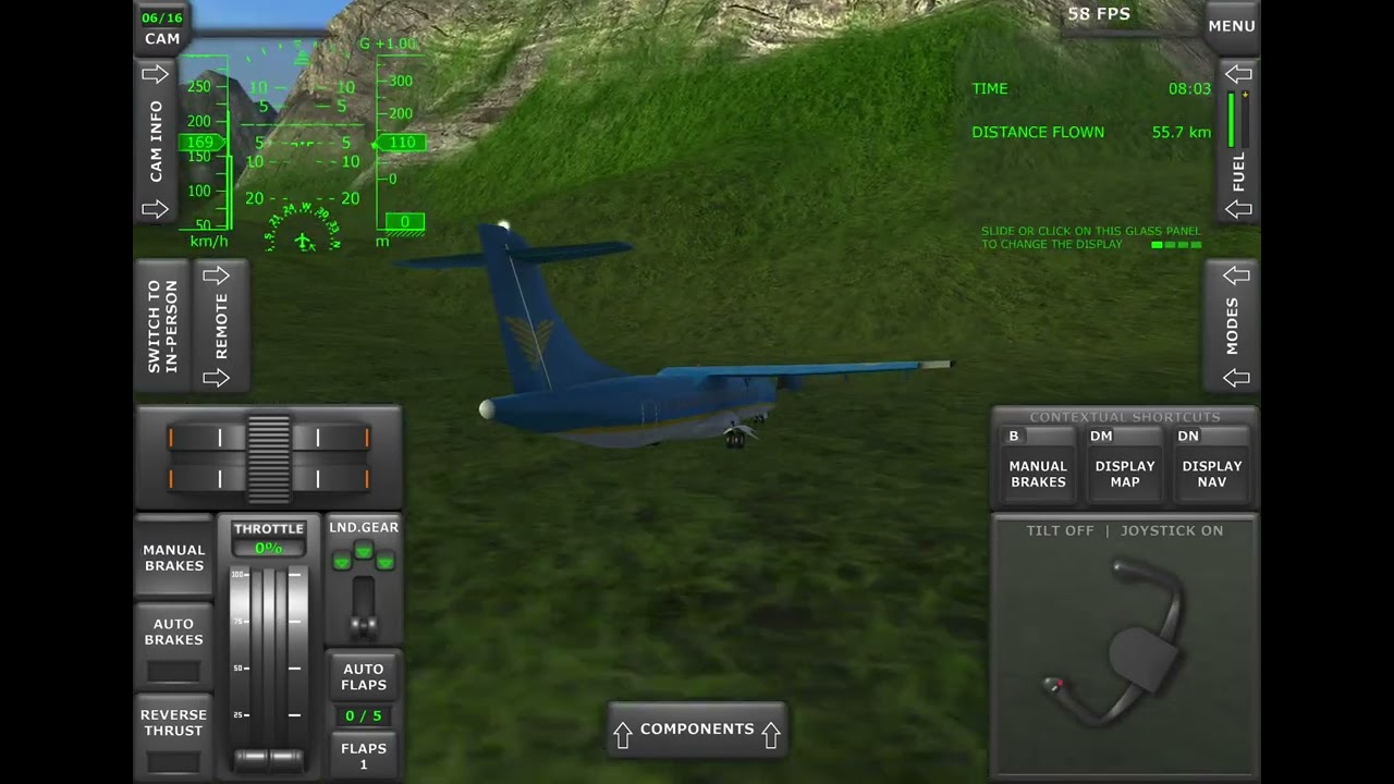Trying to land but calculated the wrong speed
