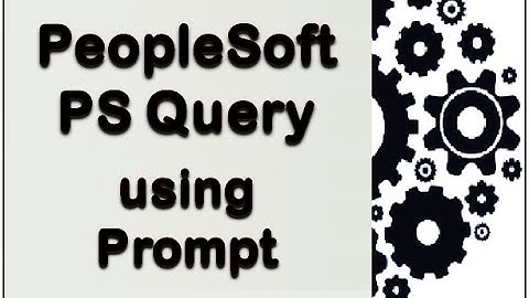 PeopleSoft -  PS Query add prompt