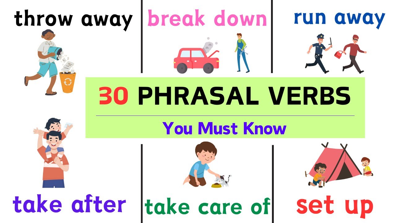 30 Phrasal Verbs You Must Know | Daily Use Sentences | Phrasal Verbs ...