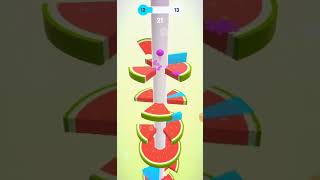 Helix Jump Fruit Smash Level 12- 13 Gameplay Video screenshot 5