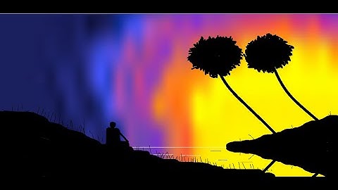 how to draw in ms paint | drawing in paint in computer | scenery drawing@littlestarkidchannel