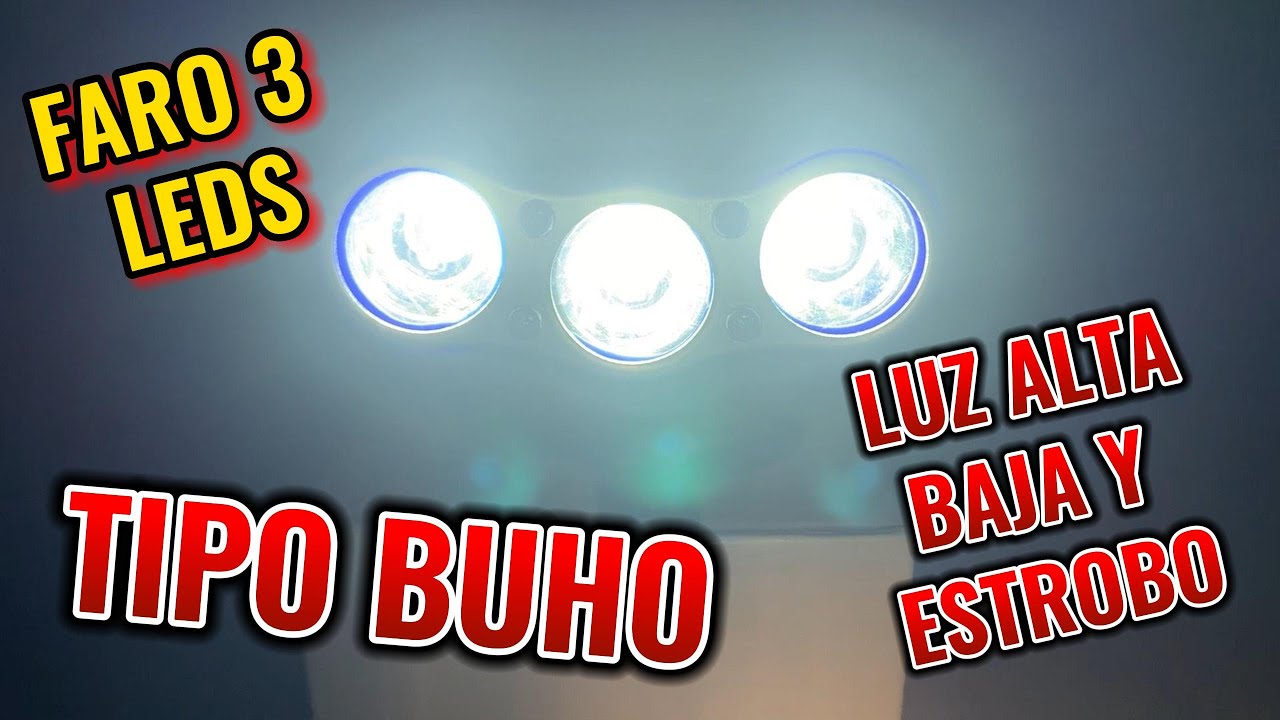 EXPLORADORAS TIPO BUHO, 3 LEDS, LUZ FIJA Y ESTROBO