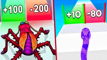 Snake Run Race vs Insect Evolution 3D - All Levels Gameplay (Android,iOS) Part 2