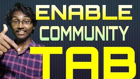 COMMUNITY TAB வேண்டுமா!|How to enable communityTab and Live stream option in Tamil 2020|youtube Tips