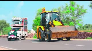 जेसीबी ओर डीजे दोनों ने मिलकर रोड पर तबाही मचा दी - JCB VS DJ PICKUP STUNTS VIDEO ! Jcb Stunts Video