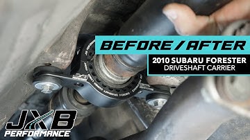 Subaru Forester Driveshaft Flex Before/After Installing JXB Performance Carrier