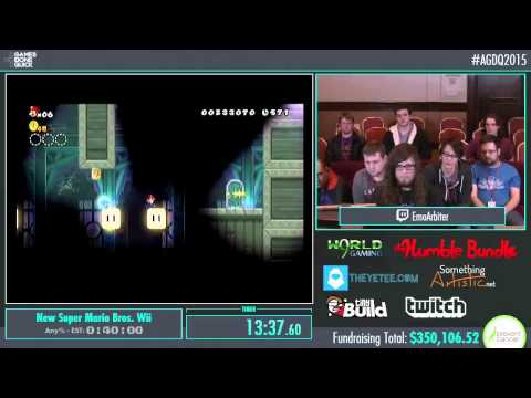 New Super Mario Bros. Wii by EmoArbiter in 28:28 – AGDQ2015 – Part 77