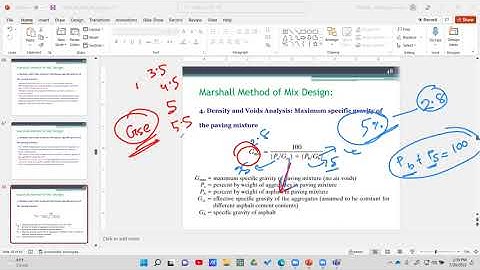 Marshall Mix Design Part 2 (Specific Gravity, Maximum Density Curve)