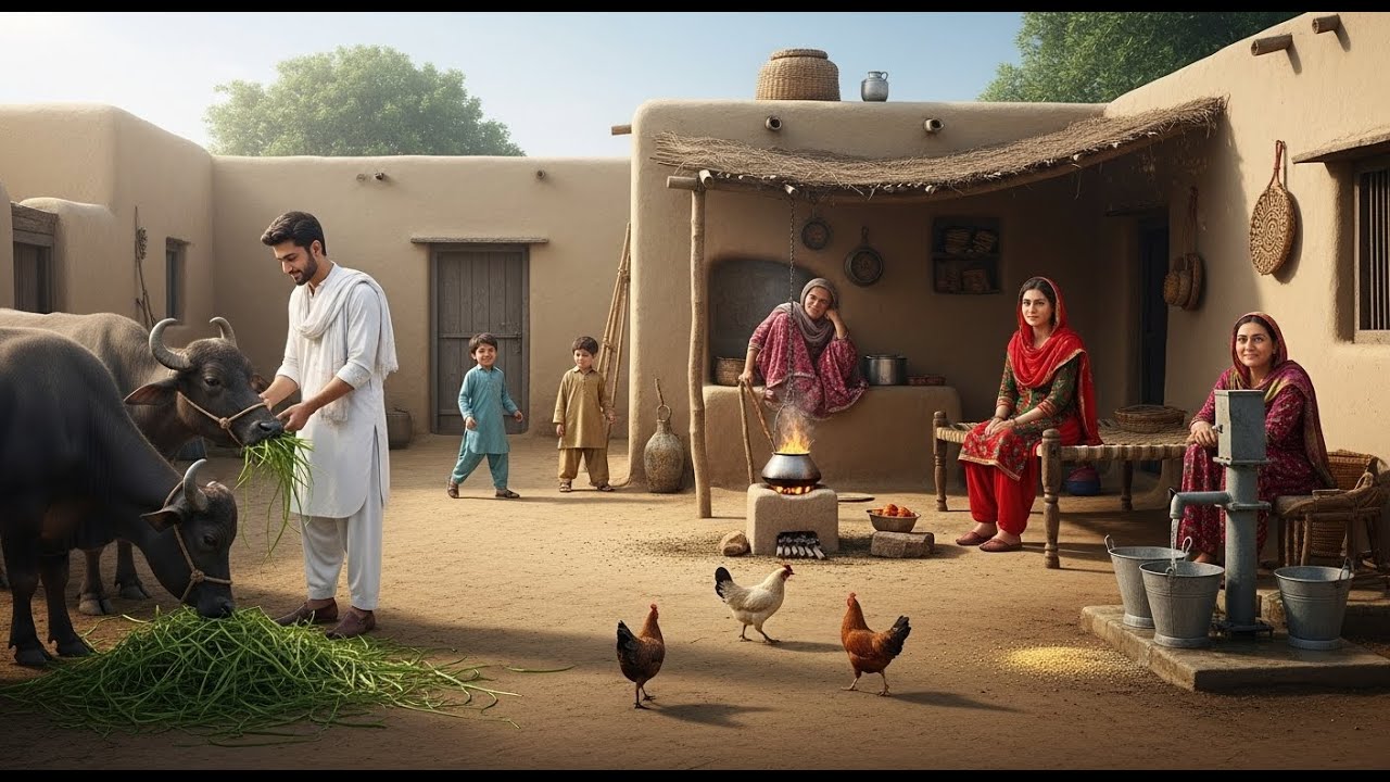 Gaon Ki Zindagi | Punjabi Village Family Life | Real Pakistani Rural Story