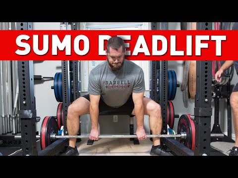 Barbell sumo deadlift instructions and video