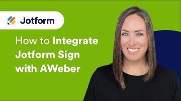 How to Integrate Jotform Sign with AWeber