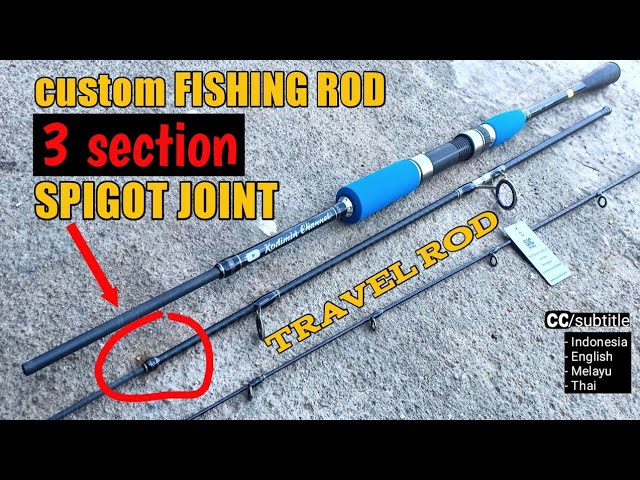 D.I.Y. FISHING ROD‼️Saya membuat joran bepergian yg sangat mudah dibawa dan  praktis,ternyata.. 