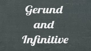 Gerund and infinitive  المصدر و الفعل المجرد