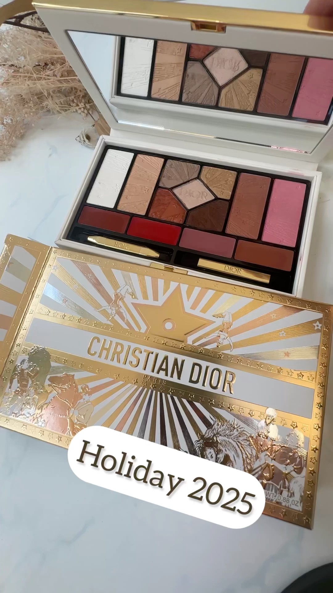 Dior Holiday 2025 Couture Palette Live swatches - YouTube