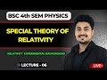 Einstein's Special Theory Of Relativity | Relativity Experimental Background | Bsc 4th Sem Physics