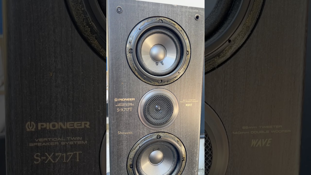 Pioneer S-X717T woofer 14cm x2 #japan #pioneer #speaker #fypシ゚ 