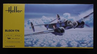 French Falcon: Heller 1/72 Bloch 174 Model Kit Review