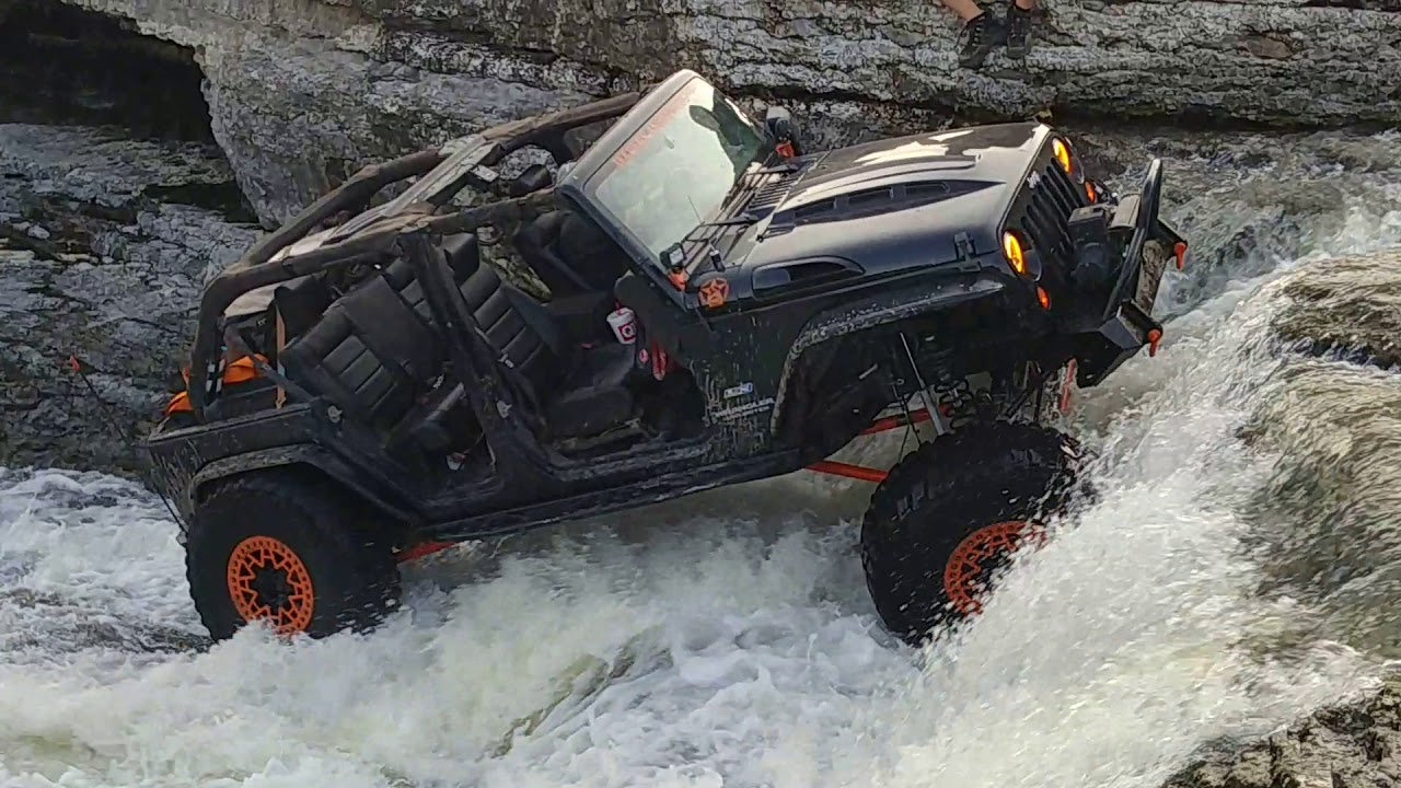 Off-road, Jeep wrangler, LS3, waterfall, Disney Oklahoma, off-road, 4x4, crawlers