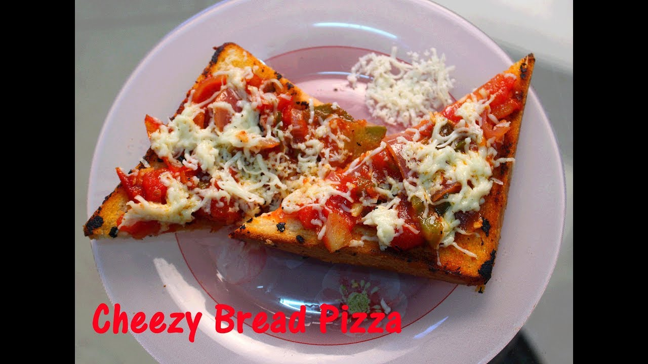 Pan Fried Bread Pizza (Easy to Cook) Myspoon YouTube