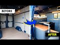 Van Build TIMELAPSE｜A Modern Tiny Home Build in 6 minutes!