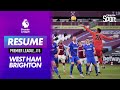 Les meilleures actions de west ham  brighton 