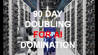 Doubling Data Center Chips Every 90 Days for AI DOMINATION