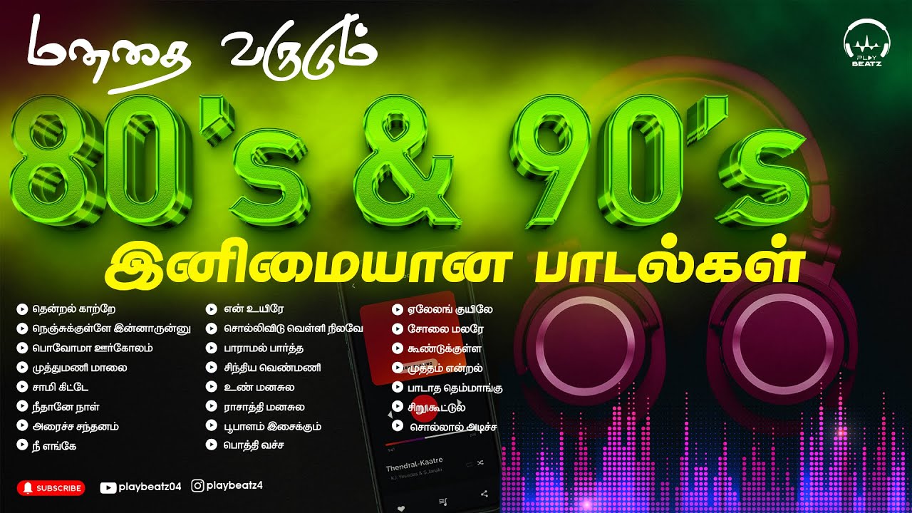 மனதை வருடும் 80 & 90s அற்புதமான பாடல்கள் | 80 & 90's Favourite Songs | Evergreen Hits |PLAY BEATZ HQ