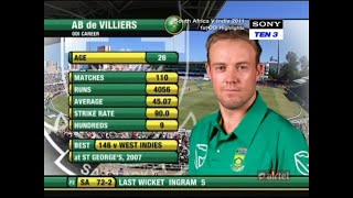 AB de Villiers 76(69) vs India 1st ODI 2011 at Durban