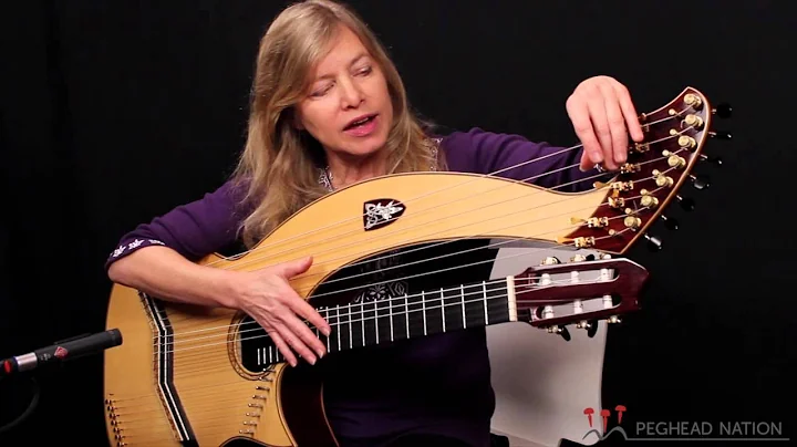 Muriel Anderson demonstrates her Doolin Harp Guita...