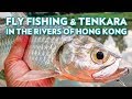 Fly fishing  tenkara in the rivers of hong kong