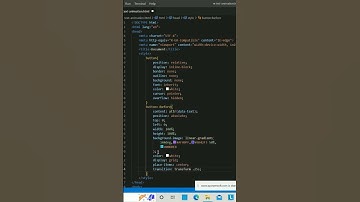 Button push animation in CSS #shorts
