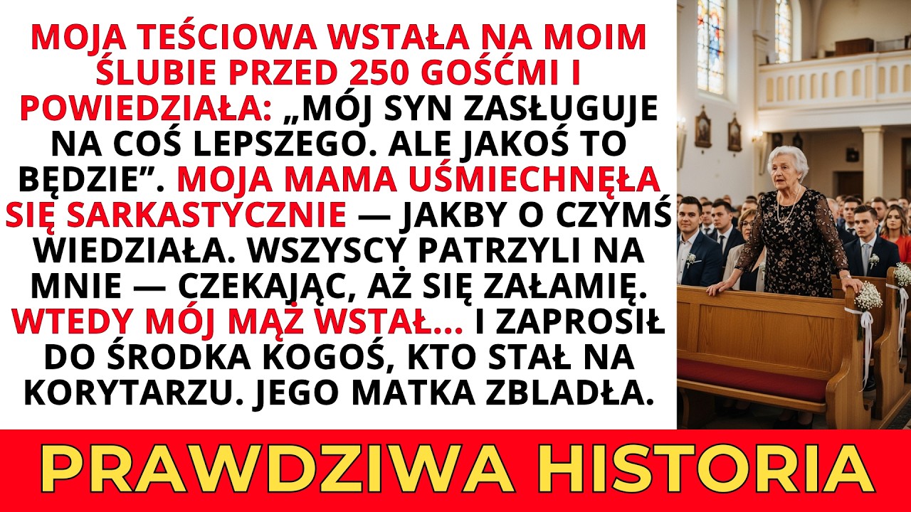 Teściowa nazwała mnie łowczynią posagów na ślubie — wtedy mój prawnik wszystkich zaskoczył...