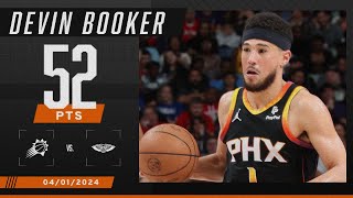 DEVIN BOOKER KEEPS ON COOKING THE PELICANS 🔥 52-POINT NIGHT IN NOLA | NBA on ESPN
