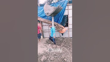 #excavator #shorts Kobe đóng cọc bê tông quá đỉnh #tinnong