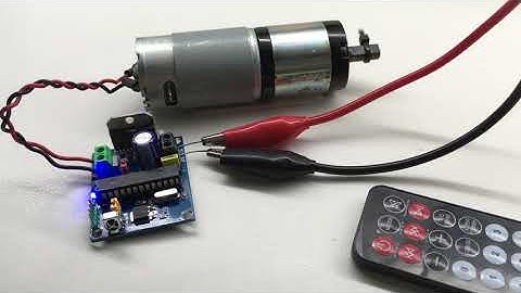 Open Source Arduino DC Motor Driver Using IR Remote