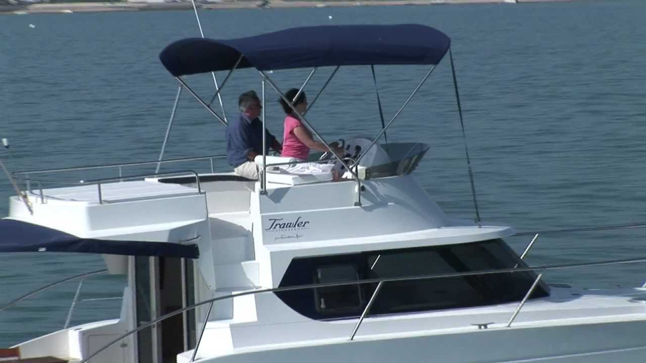 Trawler Highland 35 Power Catamaran By Fountaine Pajot Youtube