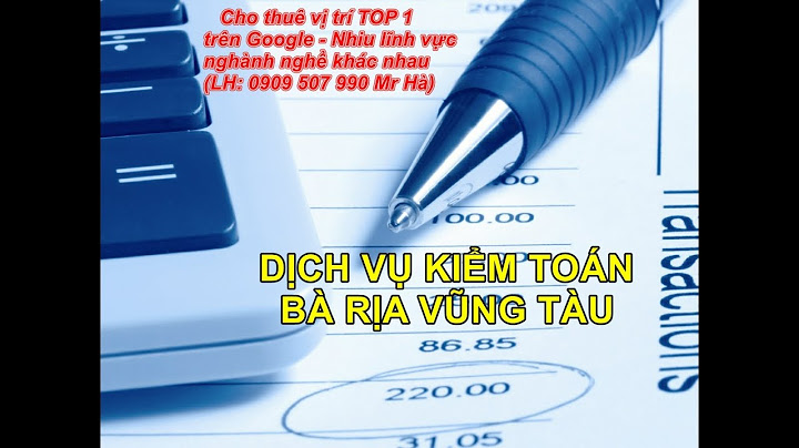 Công ty dịch vụ kế toán ở bà rịa