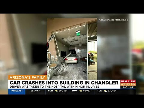 New video shows car crashing into Chandler business