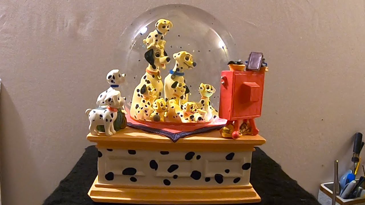 Ep. 216 - Disney's 101 Dalmatians Cruella De Ville Snow Globe Repair - Smashed globe and base parts