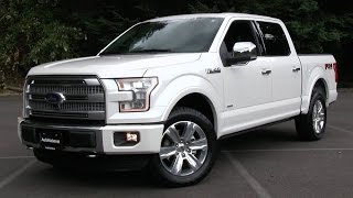 2015 Ford F150 Platinum FX4 Start Up, Test Drive, and In Depth Review