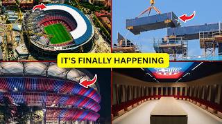 🚨 Camp Nou’s Biggest Turning Point: New Dressing Rooms Unveiled As The Roof Takes A HUGE Leap