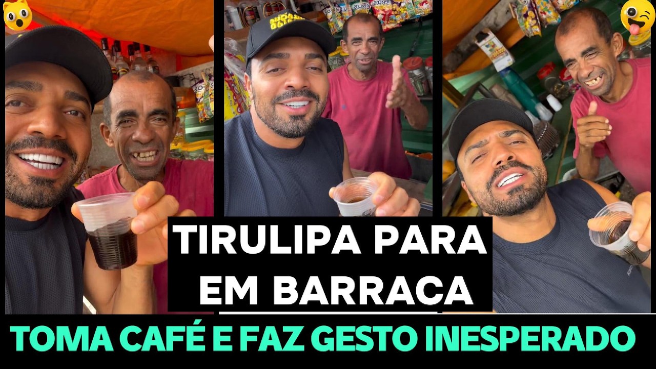 TIRULIPA PARA EM BARRACA, TOMA CAFÉ E FAZ GESTO INESPERADO E WESLEY SAFADÃO CHEGA DE VIAGEM
