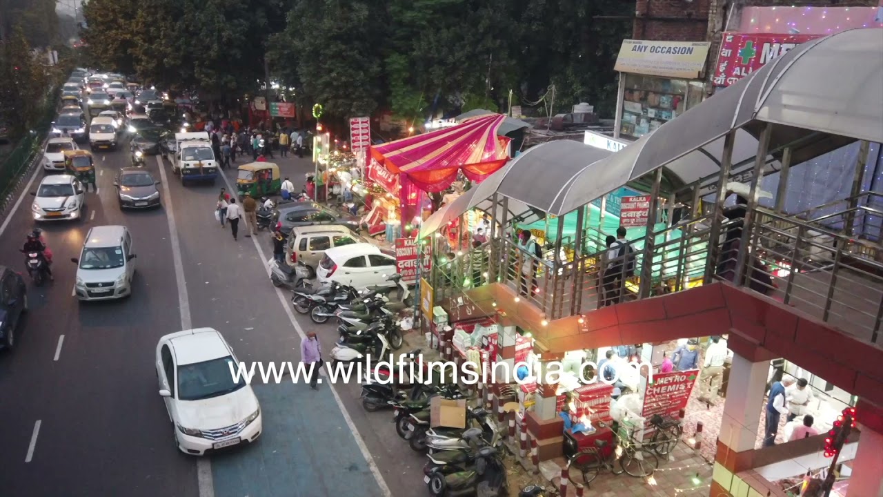 Yusuf Sarai on Diwali night, all festive and lit up Covid a distant