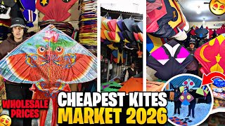  Biggest kite market of Pakistan🇵🇰😱| |latest kites prices🤑2026|Best manja for kite flying 2026|
