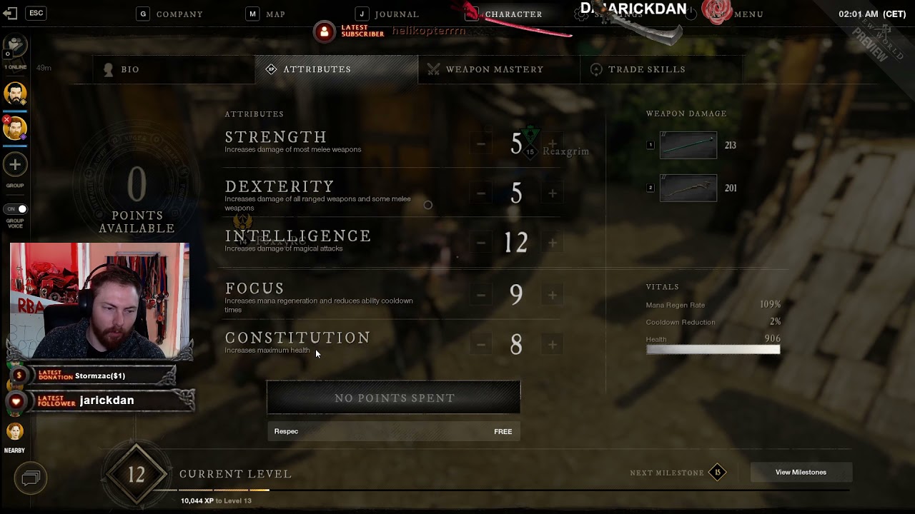 Build Variety and Speccing New World Tips & Tricks