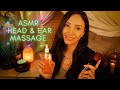 ASMR Head and Ear Massage 💆🏽‍♀️ Headache Massage | ASMR Soft Whisper Ear to Ear