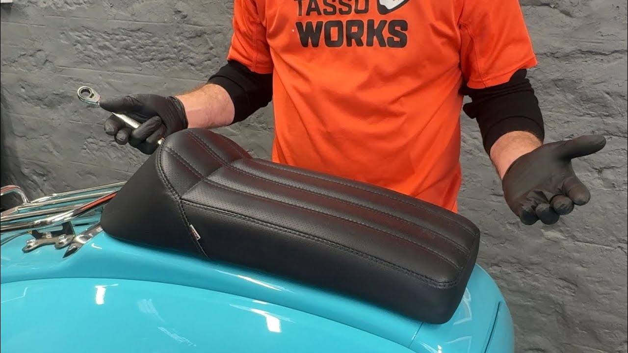 Tasso Works - Fitting a Single Race Seat TS150 to a Royal Alloy GP350 ...