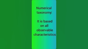 Numerical taxonomy #shorts #biology #neet2023 #taxonomy #neetexam #neetmotivation @ncert reading