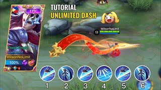 LANCELOT UNLIMITED DASH TUTORIAL 🔥 | FAST HAND TIPS AND TRICKS! ( LEARN IN 3 MINUTES ) | MLBB