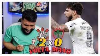 REACT CORINTHIANS 2X0 PORTUGUESA- TIMÃO VENCE COM GOLS DE YURI E MAYCON